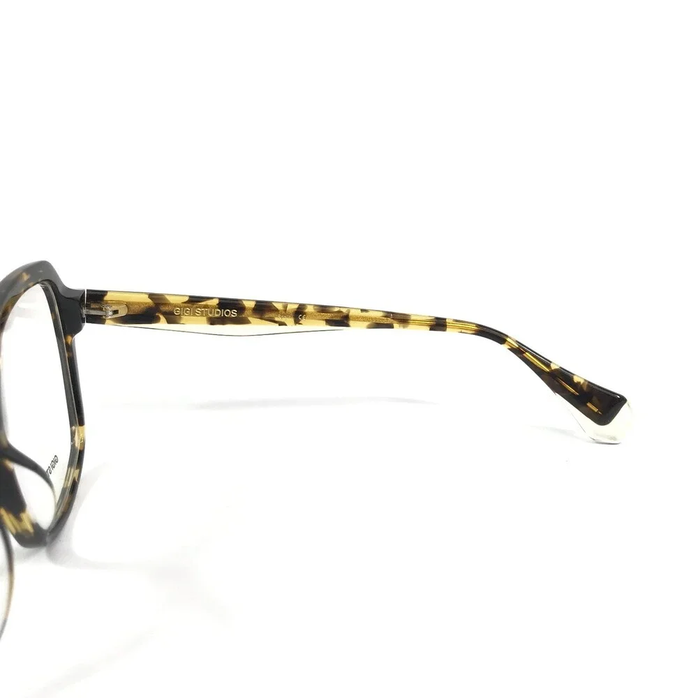 Gigi Studios Eyeglasses Frames AMAIA 6830/2 Tortoise Square Full Rim 53-16-140